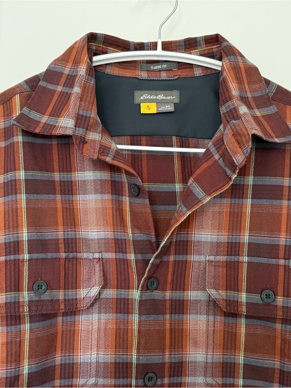 Eddie Bauer Lightweight Wicking Plaid Shirt | Size Medium | Excellent Condition